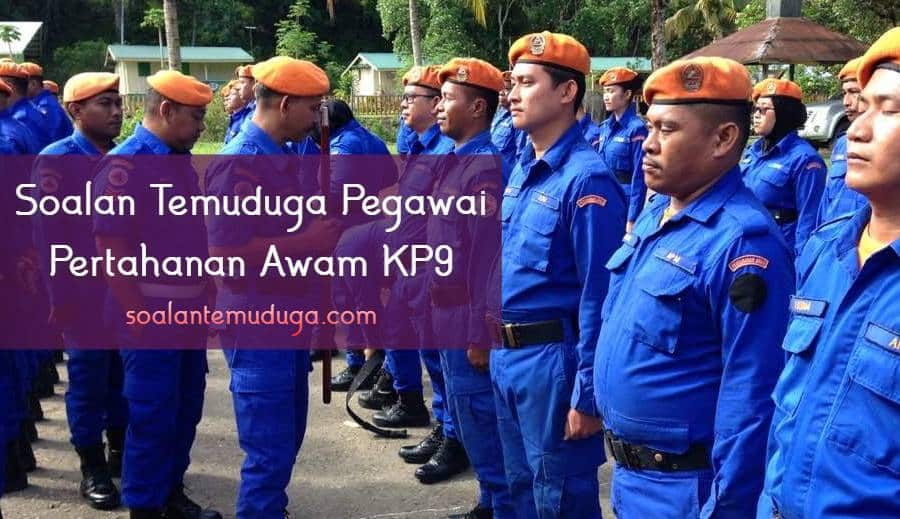 soalan temuduga pegawai pertahanan awam kp9